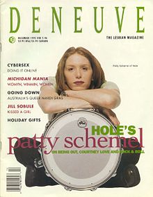 Patty Schemel on the cover of Deneuve Magazine